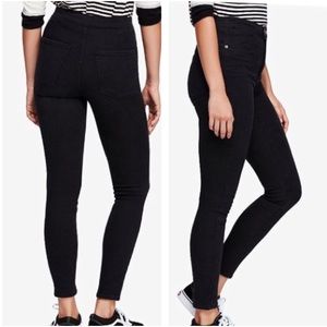 Free People Black Skinny ankle Jean